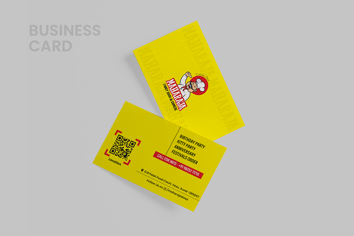 Maharaja Dhosa restaurant branding image